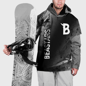 Накидка на куртку 3D с принтом Beastars glitch на темном фоне: надпись, символ в Белгороде, 100% полиэстер |  | 