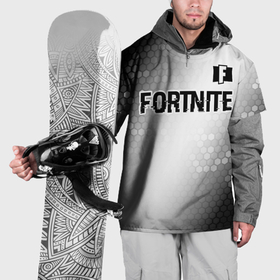 Накидка на куртку 3D с принтом Fortnite glitch на светлом фоне: символ сверху в Тюмени, 100% полиэстер |  | 