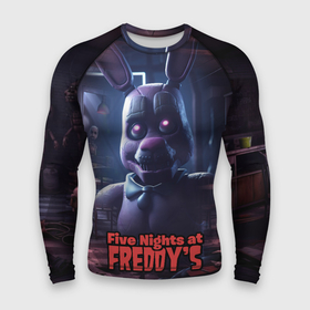 Мужской рашгард 3D с принтом Five   Nights at Freddys  Bonnie ,  |  | Тематика изображения на принте: 