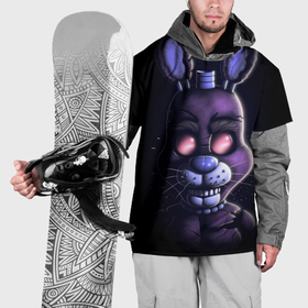 Накидка на куртку 3D с принтом Five Nights   at Freddys  Bonnie , 100% полиэстер |  | Тематика изображения на принте: 