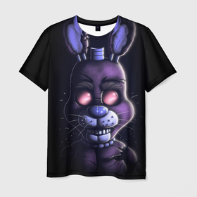 Мужская футболка 3D с принтом Five Nights   at Freddys  Bonnie в Белгороде, 100% полиэфир | прямой крой, круглый вырез горловины, длина до линии бедер | 