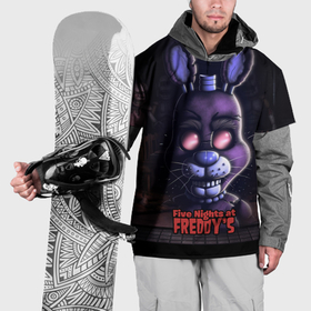 Накидка на куртку 3D с принтом Five   Nights at Freddys  Bonnie , 100% полиэстер |  | Тематика изображения на принте: 