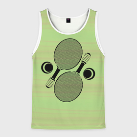 Мужская майка 3D с принтом Настольный теннис или пинг понг в Тюмени, 100% полиэстер | круглая горловина, приталенный силуэт, длина до линии бедра. Пройма и горловина окантованы тонкой бейкой | 