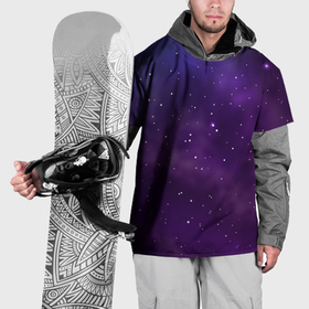 Накидка на куртку 3D с принтом Реалистичный космос , 100% полиэстер |  | 