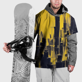 Накидка на куртку 3D с принтом Большой нарисованный город в Белгороде, 100% полиэстер |  | Тематика изображения на принте: 