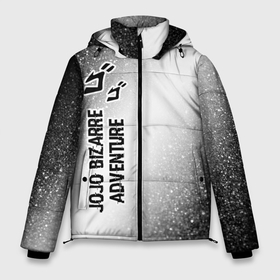 Мужская зимняя куртка 3D с принтом JoJo Bizarre Adventure glitch на светлом фоне: по вертикали в Екатеринбурге, верх — 100% полиэстер; подкладка — 100% полиэстер; утеплитель — 100% полиэстер | длина ниже бедра, свободный силуэт Оверсайз. Есть воротник-стойка, отстегивающийся капюшон и ветрозащитная планка. 

Боковые карманы с листочкой на кнопках и внутренний карман на молнии. | 