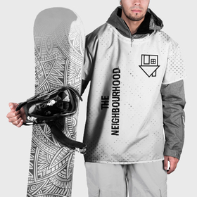 Накидка на куртку 3D с принтом The Neighbourhood glitch на светлом фоне: надпись, символ в Кировске, 100% полиэстер |  | Тематика изображения на принте: 