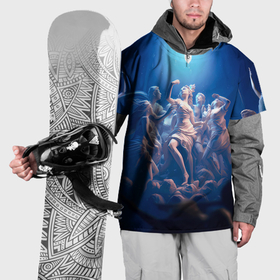 Накидка на куртку 3D с принтом Танец скульптур в Курске, 100% полиэстер |  | Тематика изображения на принте: 