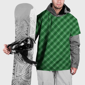 Накидка на куртку 3D с принтом Зеленая клетка в Тюмени, 100% полиэстер |  | 