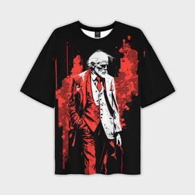 Мужская футболка oversize 3D с принтом Эпатажный старик в Белгороде,  |  | 