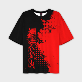 Мужская футболка oversize 3D с принтом Группировка Вальхалла   Tokyo revengers в Петрозаводске,  |  | Тематика изображения на принте: 
