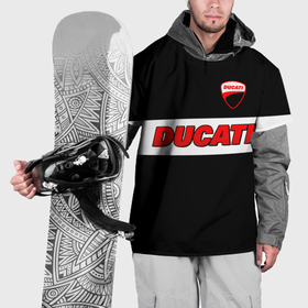 Накидка на куртку 3D с принтом Ducati motors   черный в Кировске, 100% полиэстер |  | Тематика изображения на принте: 