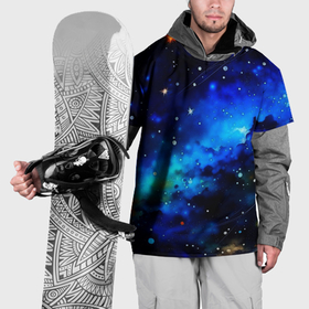 Накидка на куртку 3D с принтом Живописный космос , 100% полиэстер |  | 