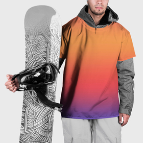 Накидка на куртку 3D с принтом Цвета заката градиент в Екатеринбурге, 100% полиэстер |  | Тематика изображения на принте: 