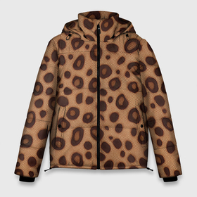 Мужская зимняя куртка 3D с принтом шкура леопарда коричневая в Новосибирске, верх — 100% полиэстер; подкладка — 100% полиэстер; утеплитель — 100% полиэстер | длина ниже бедра, свободный силуэт Оверсайз. Есть воротник-стойка, отстегивающийся капюшон и ветрозащитная планка. 

Боковые карманы с листочкой на кнопках и внутренний карман на молнии. | 