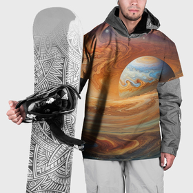Накидка на куртку 3D с принтом Буря в космосе , 100% полиэстер |  | 