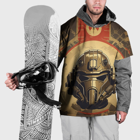 Накидка на куртку 3D с принтом Боец в силовой броне , 100% полиэстер |  | 