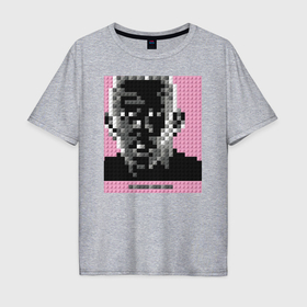 Мужская футболка хлопок Oversize с принтом Лего Тайлер в Белгороде, 100% хлопок | свободный крой, круглый ворот, “спинка” длиннее передней части | 