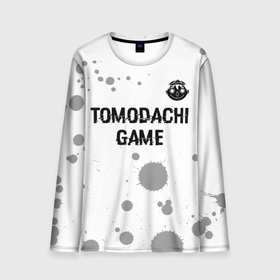 Мужской лонгслив 3D с принтом Tomodachi Game glitch на светлом фоне: символ сверху в городе Новоалтайск, 100% полиэстер | длинные рукава, круглый вырез горловины, полуприлегающий силуэт | 