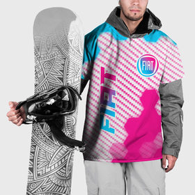 Накидка на куртку 3D с принтом Fiat neon gradient style: надпись, символ в Кировске, 100% полиэстер |  | Тематика изображения на принте: 