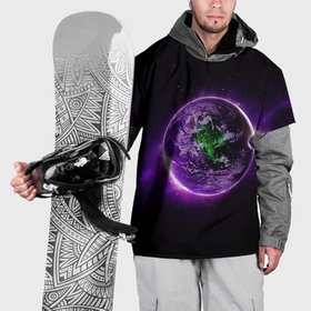 Накидка на куртку 3D с принтом Планета   космос в Петрозаводске, 100% полиэстер |  | 