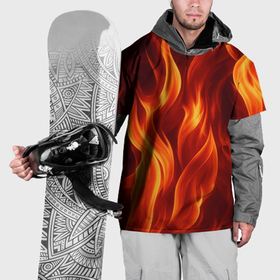 Накидка на куртку 3D с принтом пламя огня в Петрозаводске, 100% полиэстер |  | Тематика изображения на принте: 