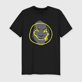 Мужская футболка хлопок Slim с принтом Nirvana smiling в Белгороде, 92% хлопок, 8% лайкра | приталенный силуэт, круглый вырез ворота, длина до линии бедра, короткий рукав | 