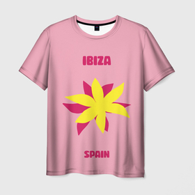 Мужская футболка 3D с принтом Ибица    Испания , 100% полиэфир | прямой крой, круглый вырез горловины, длина до линии бедер | Тематика изображения на принте: 