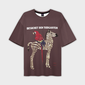 Мужская футболка oversize 3D с принтом Зоопарк   Мюнхен в Кировске,  |  | 