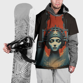 Накидка на куртку 3D с принтом Период постапокалипсиса в Кировске, 100% полиэстер |  | 