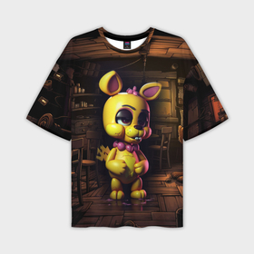 Мужская футболка oversize 3D с принтом Spring Bonnie  Five Nights at Freddys в Тюмени,  |  | Тематика изображения на принте: 