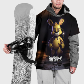 Накидка на куртку 3D с принтом Spring Bonnie    Five Nights at Freddys в Екатеринбурге, 100% полиэстер |  | Тематика изображения на принте: 