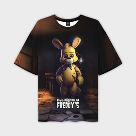 Мужская футболка oversize 3D с принтом Spring Bonnie    Five Nights at Freddys в Тюмени,  |  | Тематика изображения на принте: 