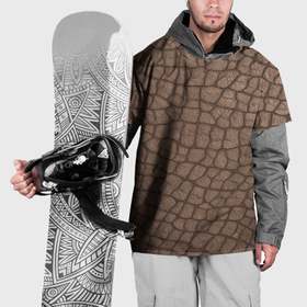 Накидка на куртку 3D с принтом кожа крокодила крупная в Кировске, 100% полиэстер |  | Тематика изображения на принте: 