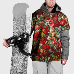 Накидка на куртку 3D с принтом Платок цветочный узор в Белгороде, 100% полиэстер |  | 