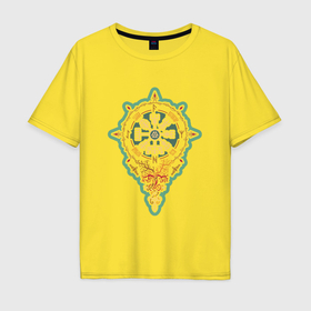 Мужская футболка хлопок Oversize с принтом Вегвизир   укажи верный путь в Тюмени, 100% хлопок | свободный крой, круглый ворот, “спинка” длиннее передней части | 