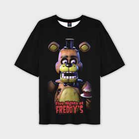 Мужская футболка oversize 3D с принтом Five Nights   at Freddy в Тюмени,  |  | 