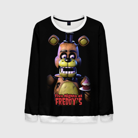 Мужской свитшот 3D с принтом Five Nights   at Freddy в Кировске, 100% полиэстер с мягким внутренним слоем | круглый вырез горловины, мягкая резинка на манжетах и поясе, свободная посадка по фигуре | Тематика изображения на принте: 