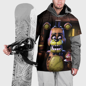 Накидка на куртку 3D с принтом Five Nights at  Freddy в Новосибирске, 100% полиэстер |  | 