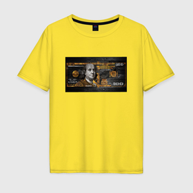 Мужская футболка хлопок Oversize с принтом Я миллионер в Кировске, 100% хлопок | свободный крой, круглый ворот, “спинка” длиннее передней части | 