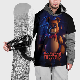 Накидка на куртку 3D с принтом Five Nights at   Freddys в Кировске, 100% полиэстер |  | Тематика изображения на принте: 