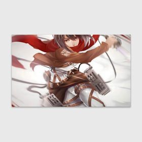 Бумага для упаковки 3D с принтом Атака Титанов Mikasa Ackerman в Курске, пластик и полированная сталь | круглая форма, металлическое крепление в виде кольца | Тематика изображения на принте: 