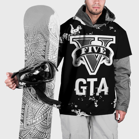 Накидка на куртку 3D с принтом GTA glitch на темном фоне в Петрозаводске, 100% полиэстер |  | Тематика изображения на принте: 