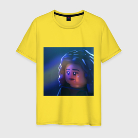 Мужская футболка хлопок с принтом Лего Эйфория в Белгороде, 100% хлопок | прямой крой, круглый вырез горловины, длина до линии бедер, слегка спущенное плечо. | 