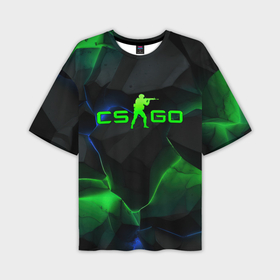 Мужская футболка oversize 3D с принтом CS GO dark  green в Санкт-Петербурге,  |  | Тематика изображения на принте: 