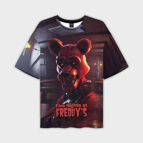 Мужская футболка oversize 3D с принтом Five Nights at Freddys Mangle в Курске,  |  | 