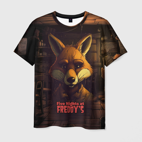 Мужская футболка 3D с принтом Five Nights at  Freddys  Mangle в Курске, 100% полиэфир | прямой крой, круглый вырез горловины, длина до линии бедер | 