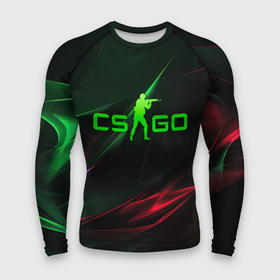 Мужской рашгард 3D с принтом CSGO green  logo в Тюмени,  |  | 