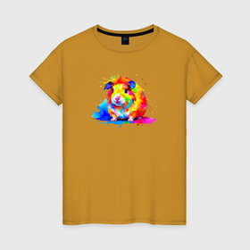 Женская футболка хлопок с принтом Морская Сви в Белгороде, 100% хлопок | прямой крой, круглый вырез горловины, длина до линии бедер, слегка спущенное плечо | 