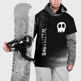 Накидка на куртку 3D с принтом Babymetal glitch на темном фоне: надпись, символ в Курске, 100% полиэстер |  | 
